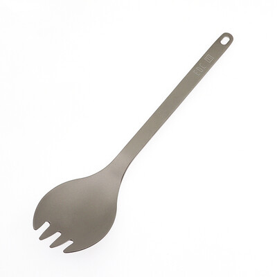 Spalvingo rašto lauko kempingo pikniko stalo reikmenys titano šakutė Šaukštas lauko stovyklavimo iškylai