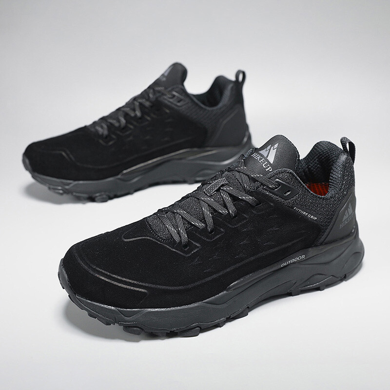 HIKEUP žygio batai vyrams Lauko sportas stovyklavimas medžioklei vaikščiojimo batai zomšiniai natūralios odos kvėpuojantys sportbačiai, neslystantys