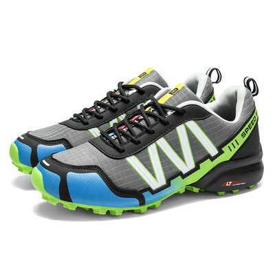 Vyriški lauko sportiniai bateliai laipiojimo žygiams suvarstyti Trekingo lauko kalnų dviračių batai Plokštūs sportiniai dviračių batai, pralaidūs orui