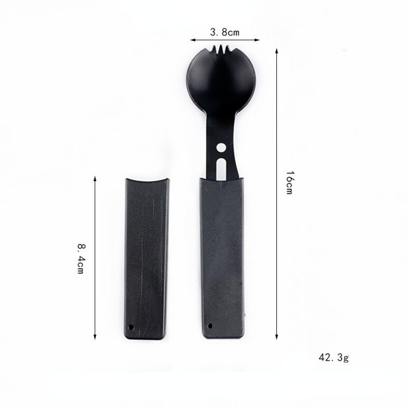 Kempinga trauki āra nerūsējošā tērauda nazis dakša karote pārnēsājams daudzfunkcionāls piknika galda piederumi āra kempinga aprīkojums