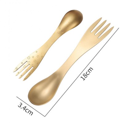 Vonkajší kempingový piknikový titánový riad na špízy, ultraľahký turistický kempingový cestovný riad, prenosný kuchynský riad.