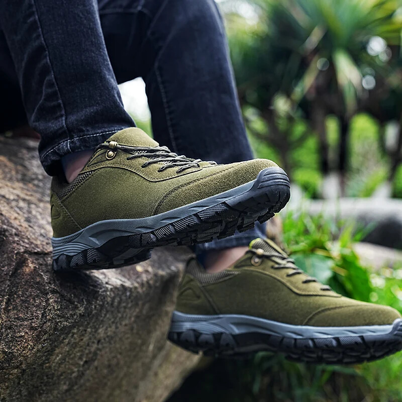Pánska horolezecká a turistická obuv, nízka vonkajšia obuv s protišmykovou úpravou, lacná pánska športová obuv na voľný čas, 39-49