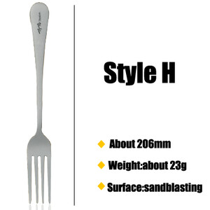 TiTo Titanium Spork and Spoon Itin lengvi ir patvarūs stalo įrankiai, skirti kempinguose ir šeimos iškylai