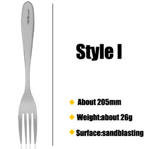 TiTo Titanium Spork and Spoon Itin lengvi ir patvarūs stalo įrankiai, skirti kempinguose ir šeimos iškylai