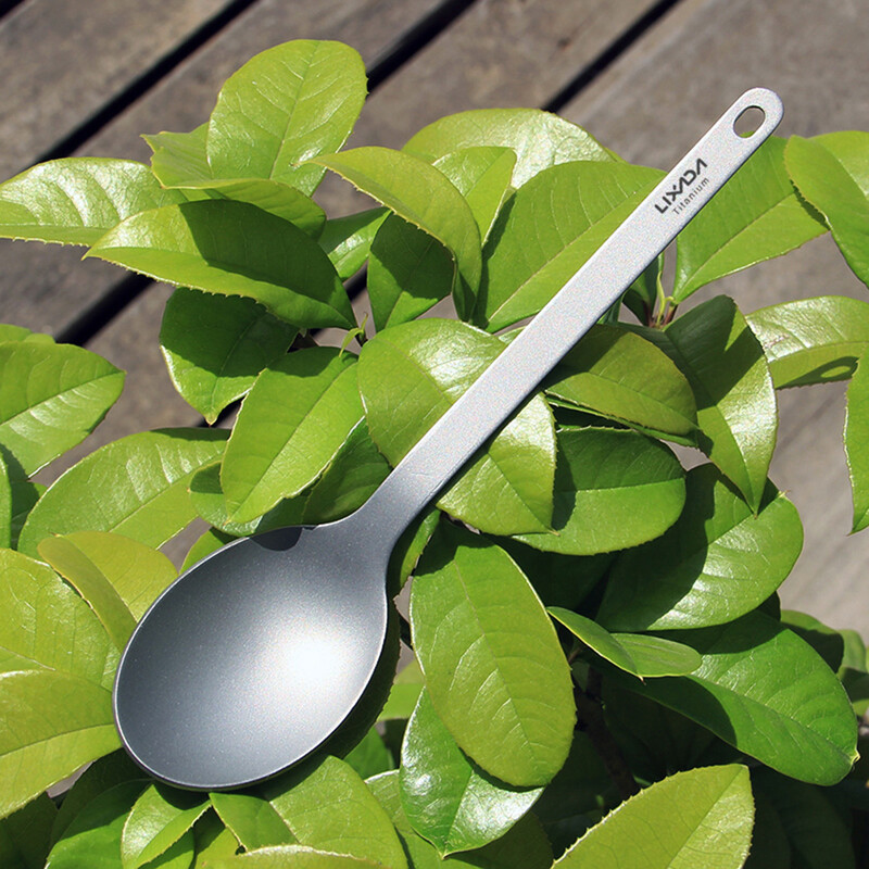 Ľahká titánová vidlička a lyžica Lixada, sada príborov na večeru, domáce kempovanie, turistiku, batoh, piknik