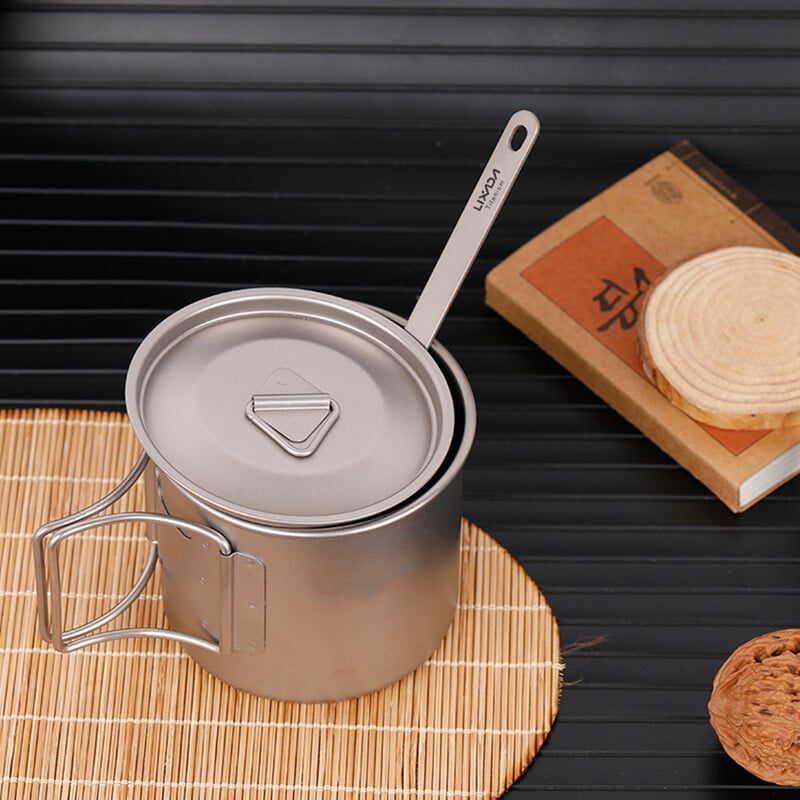 Ľahká titánová vidlička a lyžica Lixada, sada príborov na večeru, domáce kempovanie, turistiku, batoh, piknik