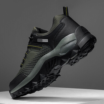 Pantofi de drumeție pentru bărbați, din piele, pantofi pentru bărbați, pantofi casual anti-alunecare, pentru bărbați, pantofi de antrenament pentru exterior, rezistenți la uzură, 2023