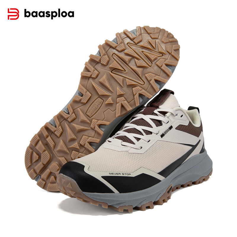 Nauji „Baasploa“ žygio batai vyriški, lengvi kempingo neperšlampami sportbačiai, vyriški laisvalaikio neslidūs ir dėvėjimuisi atsparūs vaikščiojimo batai