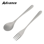 Nešiojami titano lydinio šakutės šaukštai lauko stovyklavimui stalo reikmenys šakutės kelionių reikmenys