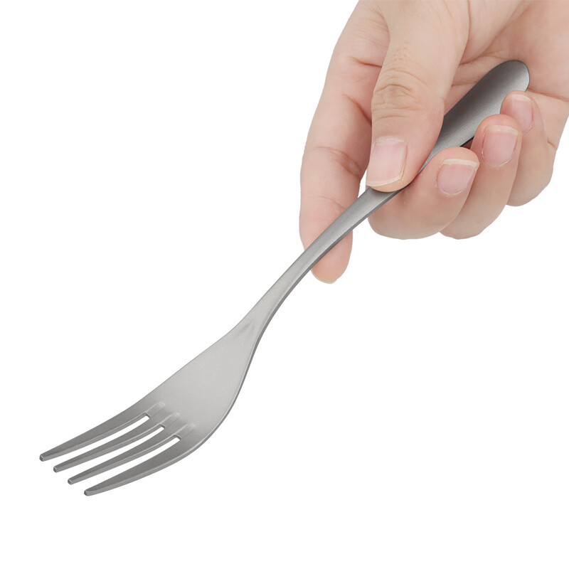 Nešiojami titano lydinio šakutės šaukštai lauko stovyklavimui stalo reikmenys šakutės kelionių reikmenys