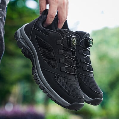 Мъжки туристически обувки за открито Леки дишащи обувки за катерене Трекинг обувки против приплъзване Устойчиви на износване Мъжки маратонки за ходене Плюс размер 48