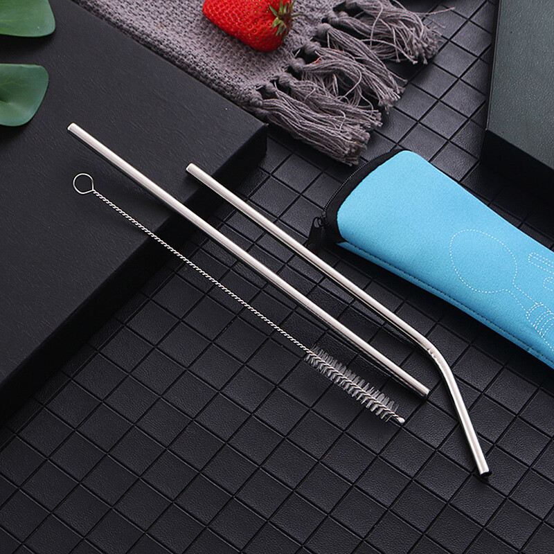 8 vnt / rinkinys nerūdijančio plieno stalo reikmenys šiaudų šakutė Šaukštas šeimos kelionių stovyklavimo stalo įrankiai