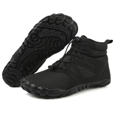 Vīriešu ziemas sniega zābaki skriešanai, neslīdoši ikdiena