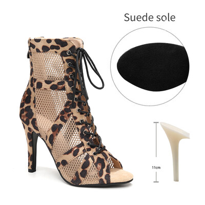 Tüdrukute ladina tantsujalatsid Naiste moodsad tantsud, salsa, kõrge ülaosaga sandaalid, tantsusaalijalatsid Naiste mood Seksikad kõrge kontsaga seemisnahast saapad