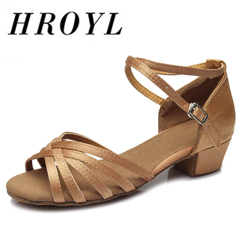 Pantofi de dans pentru fete pentru femei, dame, latină, copii/copii, salsa tango, pantofi de dans latin, pantofi de antrenament salsa cu toc mic