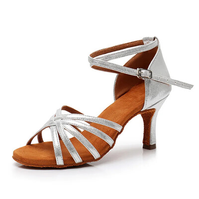 CLYFAN Profesionāls papēdis 7cm/5cm Satīns Bez mezgla Salsa Tango balles latīņu deju apavi sieviete Zapatos De Baile Latino Mujer