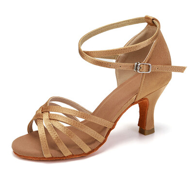 Populiariai parduodami moteriški profesionalūs šokių batai pobūvių šokių batai moterims Lotynų Amerikos šokių batai su 5 cm/7 cm kulnu