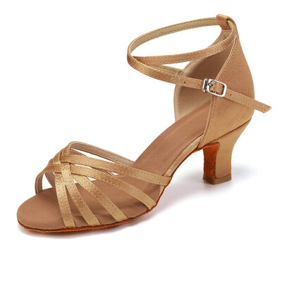 Populiariai parduodami moteriški profesionalūs šokių batai pobūvių šokių batai moterims Lotynų Amerikos šokių batai su 5 cm/7 cm kulnu