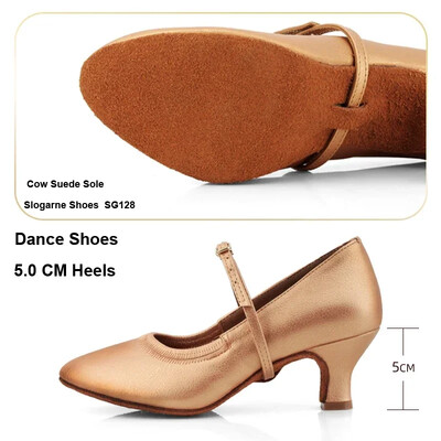 Latinskoamerické topánky pre ženy, nové tanečné topánky z roku 2024, semišová podrážka, mäkká kožená obuv, sandále na spoločenské sály s vysokými a nízkymi podpätkami, voliteľné tango, moderné jazzové topánky