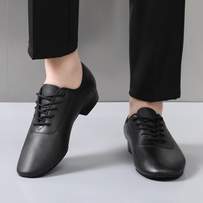 pantofi de dans latino pentru bărbați moderni pantofi de dans tango pentru bărbați, pentru interior, tălpi din piele intoarsa, negru, alb, piele, pantofi de dans modern pentru bărbați