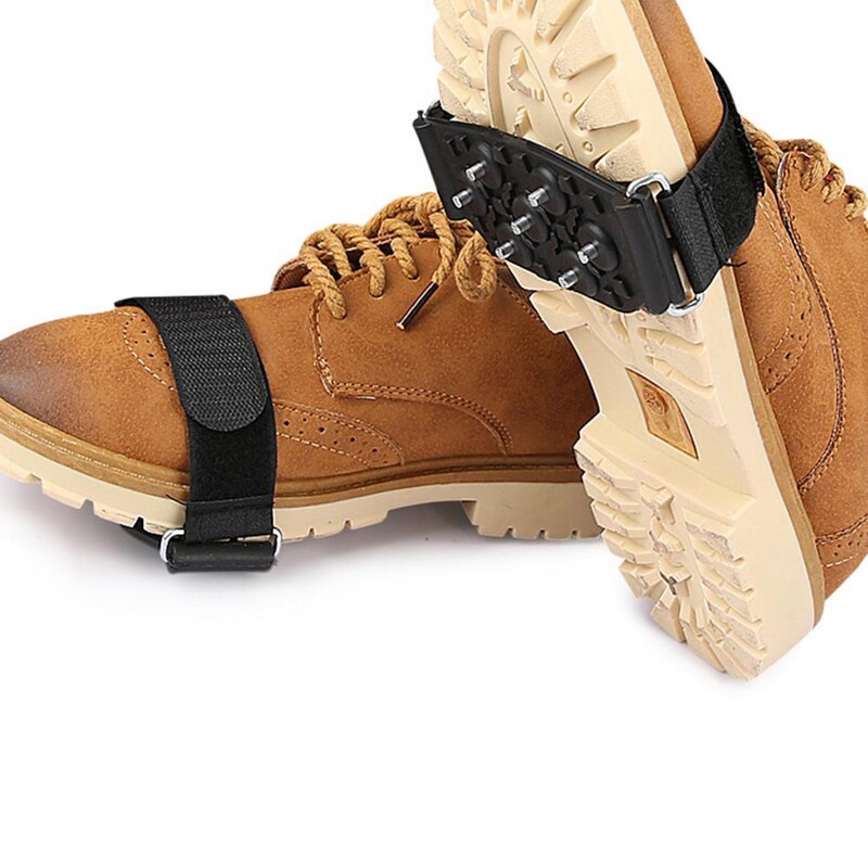 Batai Ledo segtukai 7 smaigaliai Reguliuojama tvirtinimo juosta Neslystanti lauko laipiojimo batai Ledinio sniego rankenos Krempeliai Griebtuvas