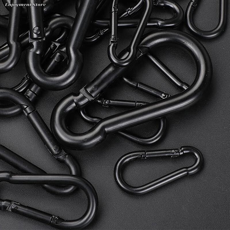 1 gab. Metāla atslēgu piekariņu āķi D karabīnes āķi savienotājs juvelierizstrādājumu izgatavošanai atslēgu piekariņš DIY atradumi vairumtirdzniecība