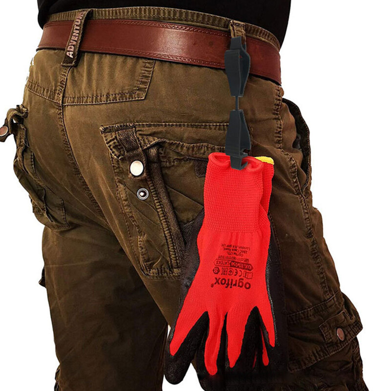 Suport pentru clemă pentru mănuși multifuncțională Agățător de protecție Muncă de lucru Clemă de prindere Catcher de siguranță Instrumente de lucru pentru exterior Clip de prindere pentru mănuși