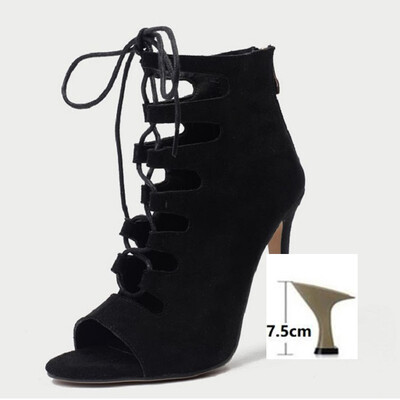 moteriški šokių batai džiazo šokių batai lotyniško tango baliono sūpynės Žuvies burnos batai aukštakulniai Glandiator moterims dirbtinė zomša