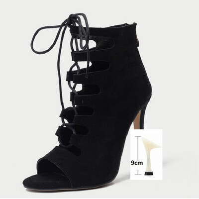 moteriški šokių batai džiazo šokių batai lotyniško tango baliono sūpynės Žuvies burnos batai aukštakulniai Glandiator moterims dirbtinė zomša