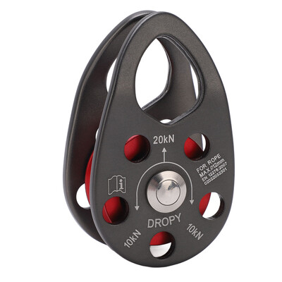 Sziklamászó szíjtárcsa Sziklamászó szíjtárcsa alumínium ötvözet 20KN könnyű hordozható, nagy teherbírású, egyszeres fix lengőtárcsa