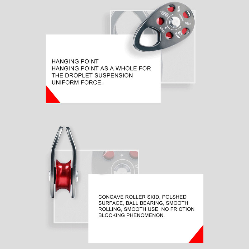 Sziklamászó szíjtárcsa Sziklamászó szíjtárcsa alumínium ötvözet 20KN könnyű hordozható, nagy teherbírású, egyszeres fix lengőtárcsa