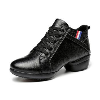 XIHAHA Дамски обувки за салса латино танци Charm Jazz Dancing Shoe Кожена велурена подметка Дамски маратонки на платформа