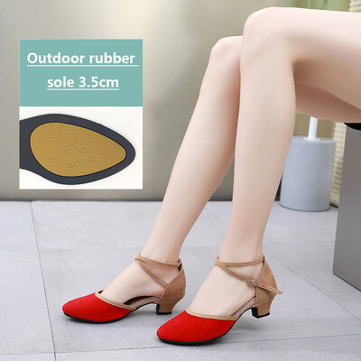 Sieviešu Salsa ballīte Deju kurpes Latīņamerikas deju kurpes augstpapēžu kurpes 5,5cm Latin Salsa balles tango deju kurpes