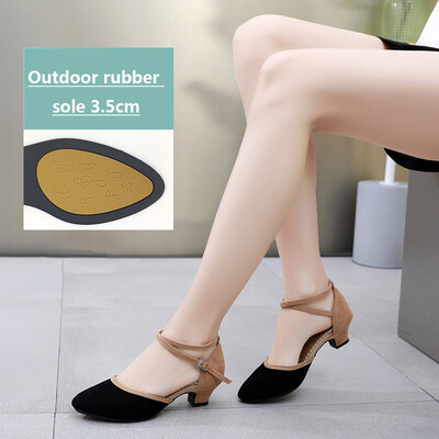 Sieviešu Salsa ballīte Deju kurpes Latīņamerikas deju kurpes augstpapēžu kurpes 5,5cm Latin Salsa balles tango deju kurpes