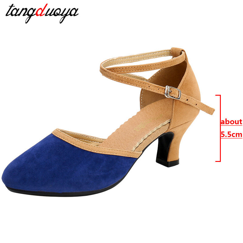 Sieviešu Salsa ballīte Deju kurpes Latīņamerikas deju kurpes augstpapēžu kurpes 5,5cm Latin Salsa balles tango deju kurpes