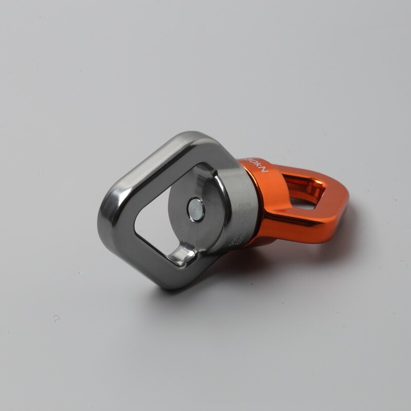 Universāls riteņu klinšu kāpšanas virves iekarināmais skriemelis Joga ar fiksētu savienotāju pacelšanas gredzens rotējošs lodīšu lāča piekares gredzens