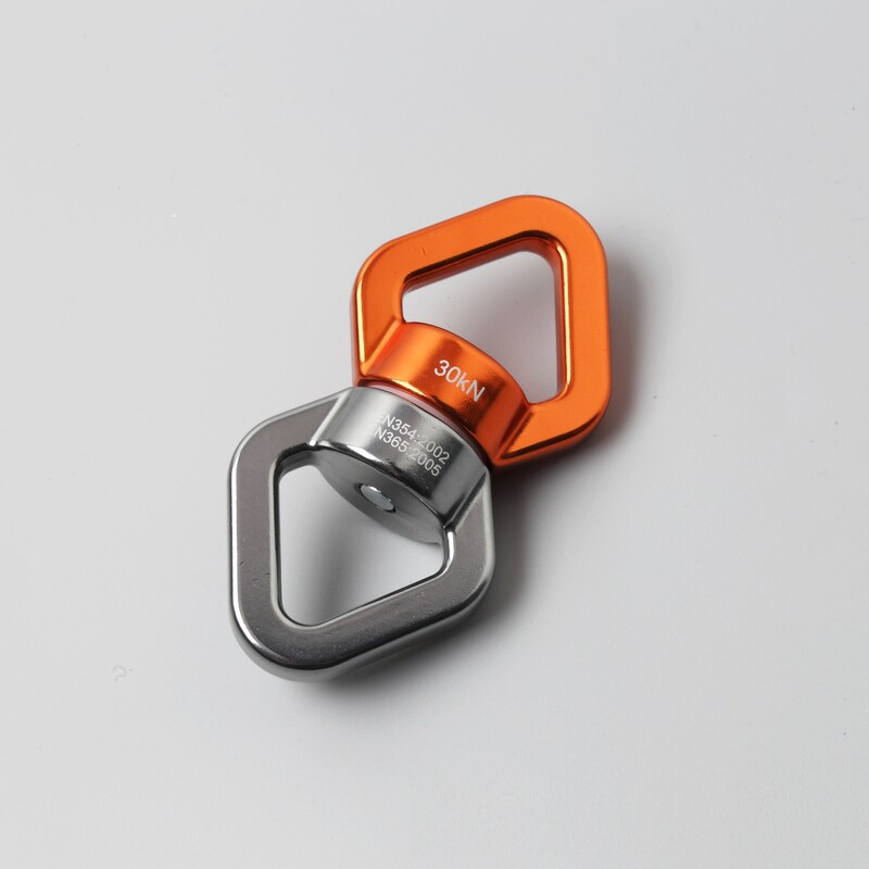 Universāls riteņu klinšu kāpšanas virves iekarināmais skriemelis Joga ar fiksētu savienotāju pacelšanas gredzens rotējošs lodīšu lāča piekares gredzens