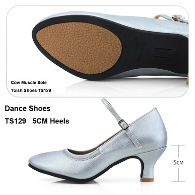 Dámske latino topánky z roku 2024, nové tanečné topánky so semišovou podrážkou, vnútorné, mäkké kožené sandále na spoločenské sály, podpätky 3,5 cm 5 cm, vonkajšie, moderné jazzové topánky