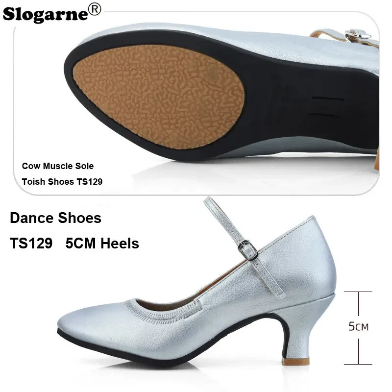 Dámske latino topánky z roku 2024, nové tanečné topánky so semišovou podrážkou, vnútorné, mäkké kožené sandále na spoločenské sály, podpätky 3,5 cm 5 cm, vonkajšie, moderné jazzové topánky