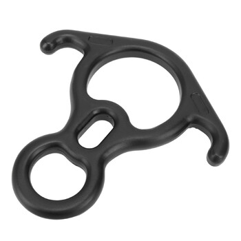 50KN Ox Horn 8-Shaped Ring Carabiner Descender Aerial Work Rescue Climbing Eight Ring Downhil Equipment