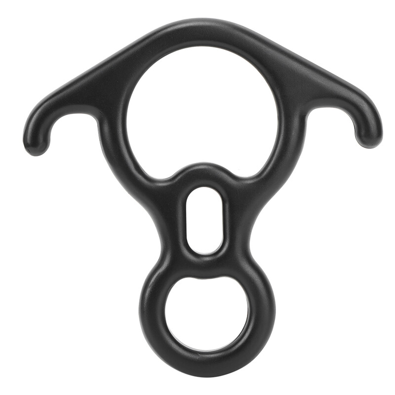 50 KN vērša rags, 8 formu gredzens, karabīne, nolaižams gaisa darba glābšanas aprīkojums, kāpšana ar astoņiem riņķiem.