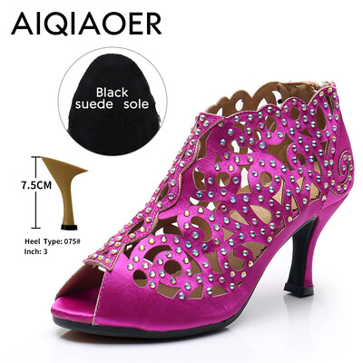 Latino cipele Ženske nove 2023. Strahs Cipele Plesne cipele Potplat od brušene kože Meke plesne sandale za zatvorene cipele Potpetice za vanjske cipele za laserski ples