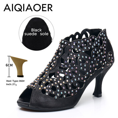 Latino cipele Ženske nove 2023. Strahs Cipele Plesne cipele Potplat od brušene kože Meke plesne sandale za zatvorene cipele Potpetice za vanjske cipele za laserski ples