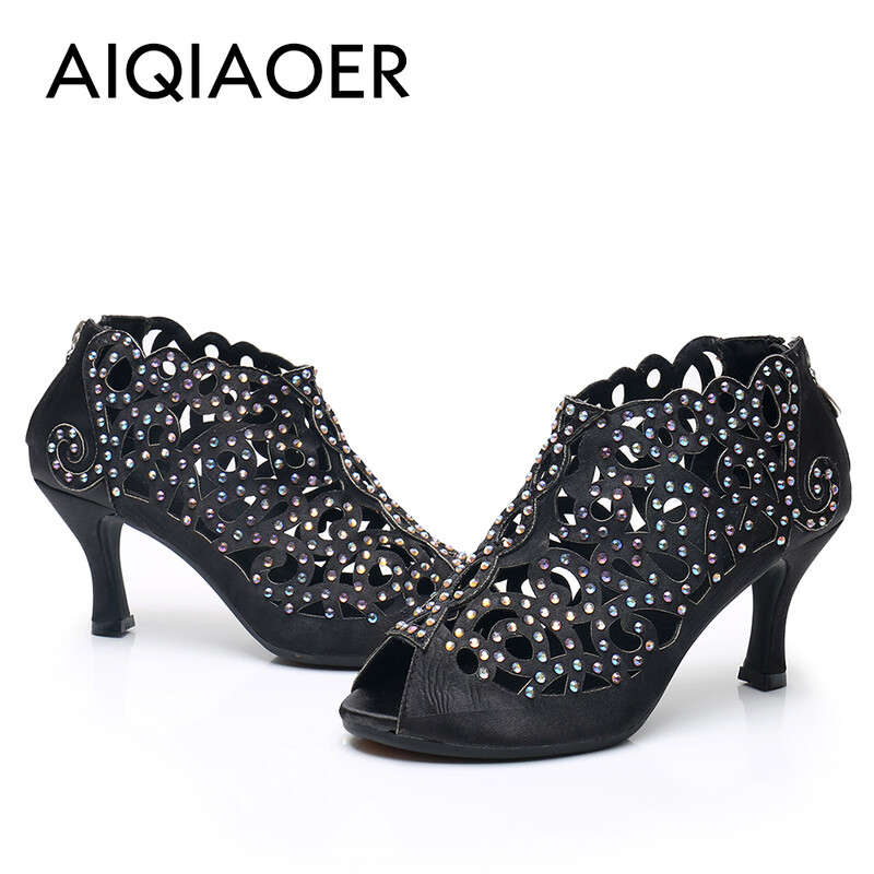 Latino cipele Ženske nove 2023. Strahs Cipele Plesne cipele Potplat od brušene kože Meke plesne sandale za zatvorene cipele Potpetice za vanjske cipele za laserski ples