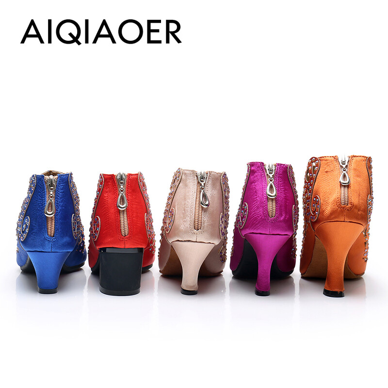 Latino cipele Ženske nove 2023. Strahs Cipele Plesne cipele Potplat od brušene kože Meke plesne sandale za zatvorene cipele Potpetice za vanjske cipele za laserski ples