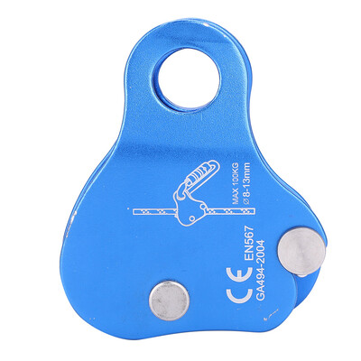 Kāpšanas virves skava, alumīnija sakausējuma virve Pašbloķējoša greifera pārnēsājama kāpšanas aizsardzības slēdzene 10-12 mm virvei