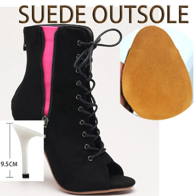 Tanečné podpätky, vysoko kvalitné tenké vysoké podpätky, párty šnurovacie čižmy, ihlové topánky, džezový tanec, spoločenské topánky, semišová podrážka, prispôsobiteľné na vonkajšie použitie