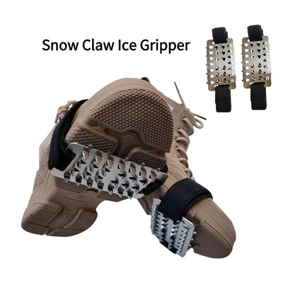 26 Teeth Claw Ice Gripper Anti-slip Шипове за катерене Cleats Slip Външен зимен Ice Claw Gripper Дръжки на ботуши за туристически обувки