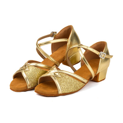 Soojalt müüa professionaalsed laste ladina tantsu kingad tüdrukud valged tantsukingad pehme talla madala kontsaga naiste ladina tantsu kingad