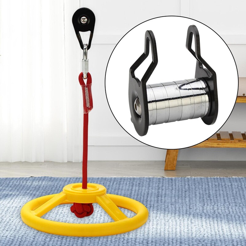 Slackline skriemulys Zipline Kids Sports Zip Line komplektas kliūčių ruožo kiemo vaikui maksimali apkrova 110 svarų / 50 kg